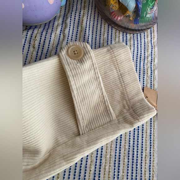 Vintage Ralph Lauren Jacket Rare womens corduroy Ivory Horn Buttons Sz L  NWT - Picture 7 of 16